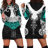 Yggdrasil And Viking Compass Vegvisir SED-0686 Hoodie Dress