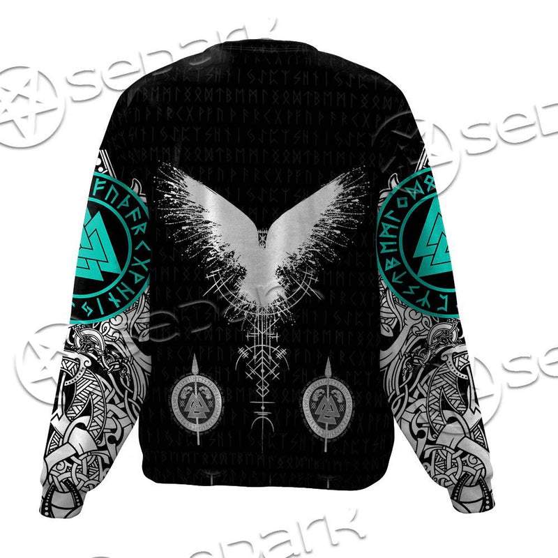 Yggdrasil And Viking Compass Vegvisir SED-0686 Unisex Sweatshirt