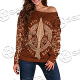 Viking Ravens Mjolnir SED-0687 Off Shoulder Sweaters