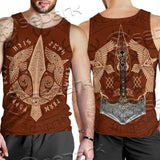 Viking Ravens Mjolnir SED-0687 Men Tank-tops