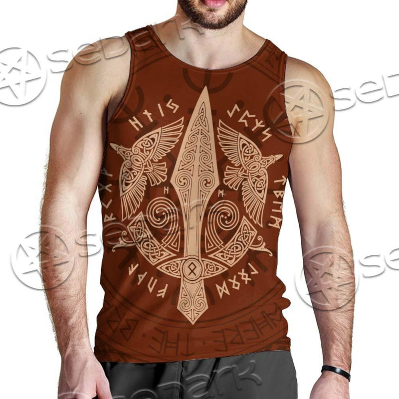 Viking Ravens Mjolnir SED-0687 Men Tank-tops