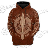 Viking Ravens Mjolnir SED-0687 Hoodie & Zip Hoodie Raglan