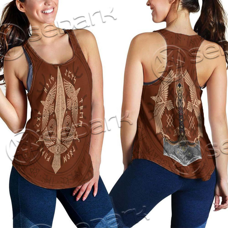 Viking Ravens Mjolnir SED-0687 Women Tank Top