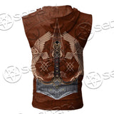 Viking Ravens Mjolnir SED-0687 Zip Sleeveless Hoodie