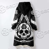 Viking Axe Symbols SED-0688 Oversized Sherpa Blanket Hoodie