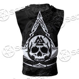 Viking Axe Symbols SED-0688 Zip Sleeveless Hoodie