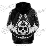 Viking Axe Symbols SED-0688 Hoodie & Zip Hoodie Raglan