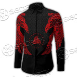 Ravens Norse Mythology Red Pattern SED-0697 Shirt Allover