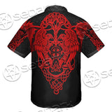 Ravens Norse Mythology Red Pattern SED-0697 Shirt Allover