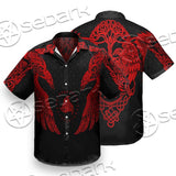 Ravens Norse Mythology Red Pattern SED-0697 Shirt Allover