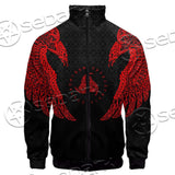 Ravens Norse Mythology Red Pattern SED-0697 Jacket