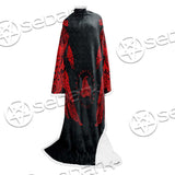 Ravens Norse Mythology Red Pattern SED-0697 Sleeved Blanket