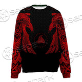 Ravens Norse Mythology Red Pattern SED-0697 Unisex Sweatshirt