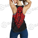 Ravens Norse Mythology Red Pattern SED-0697 Women Tank Top