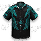 Ravens Norse Mythology Green Pattern SED-0698 Shirt Allover