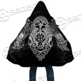 Ravens Norse Mythology White Pattern SED-0699 Cloak