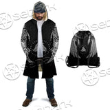 Ravens Norse Mythology White Pattern SED-0699 Cloak