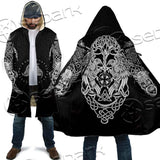 Ravens Norse Mythology White Pattern SED-0699 Cloak