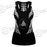 Ravens Norse Mythology White Pattern SED-0699 Women Tank Top