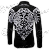 Ravens Norse Mythology White Pattern SED-0699 Shirt Allover