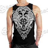 Ravens Norse Mythology White Pattern SED-0699 Men Tank-tops