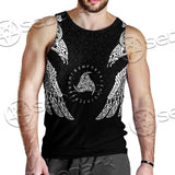 Ravens Norse Mythology White Pattern SED-0699 Men Tank-tops