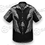 Ravens Norse Mythology White Pattern SED-0699 Shirt Allover