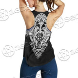 Ravens Norse Mythology White Pattern SED-0699 Women Tank Top