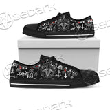 Occult Satan Symbols SED-0700 Unisex Canvas Shoes Low Top