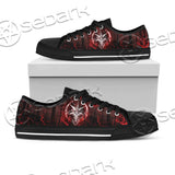 Red Sigil Of Baphomet SED-0704 Unisex Canvas Shoes Low Top