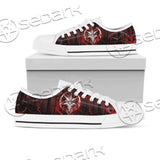 Red Sigil Of Baphomet SED-0704 Unisex Canvas Shoes Low Top