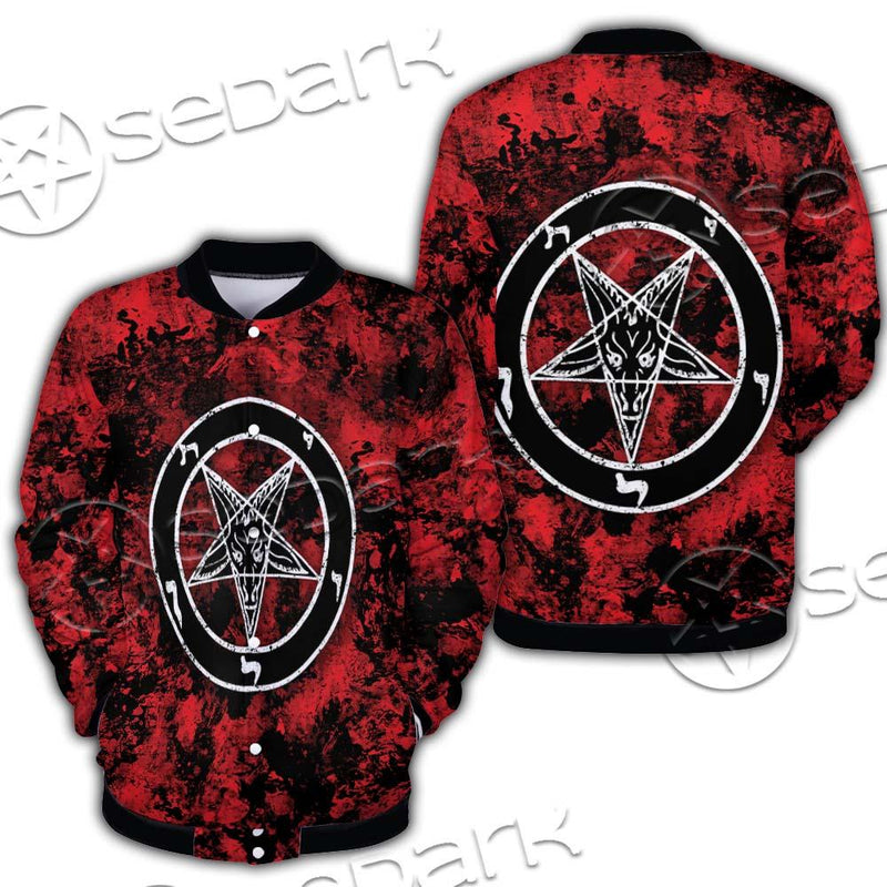 Red Sigil Baphomet SED-0718 Button Jacket