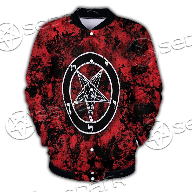 Red Sigil Baphomet SED-0718 Button Jacket