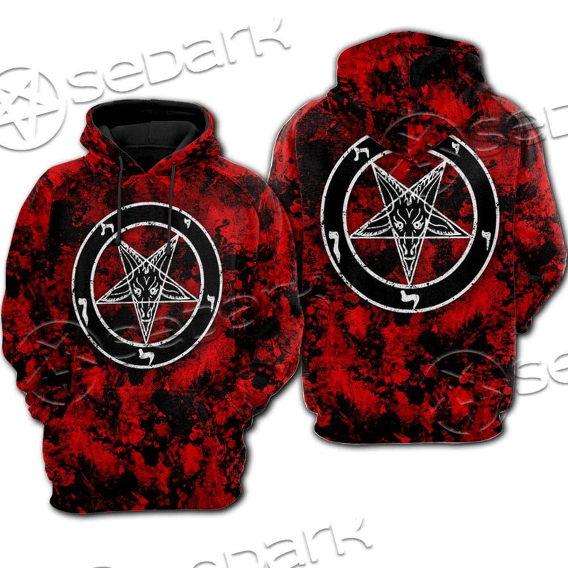 Red Sigil Baphomet SED-0718 Hoodie & Zip Hoodie Raglan