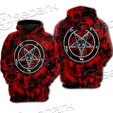 Red Sigil Baphomet SED-0718 Hoodie & Zip Hoodie Raglan