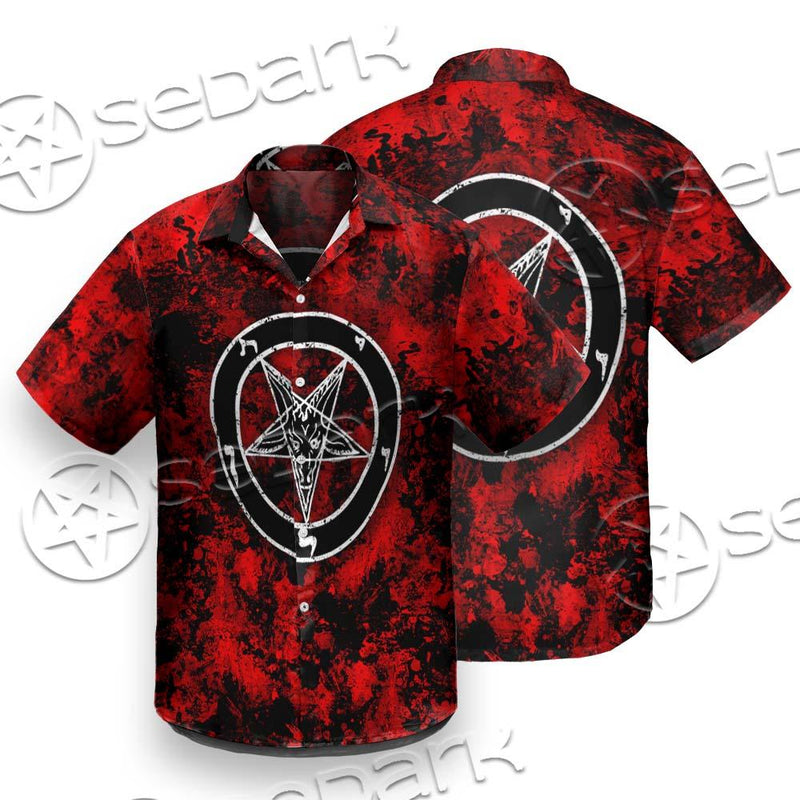 Red Sigil Baphomet SED-0718 Shirt Allover