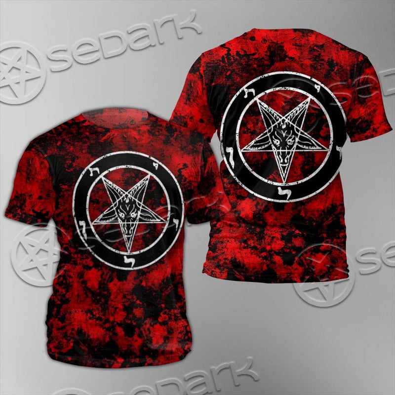 Red Sigil Baphomet SED-0718 Unisex T-shirt