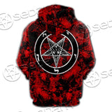 Red Sigil Baphomet SED-0718 Hoodie & Zip Hoodie Raglan