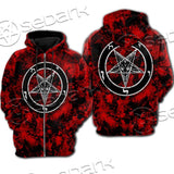 Red Sigil Baphomet SED-0718 Hoodie & Zip Hoodie Raglan