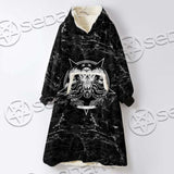 Hail Satan And Trust No One SED-0719 Oversized Sherpa Blanket Hoodie