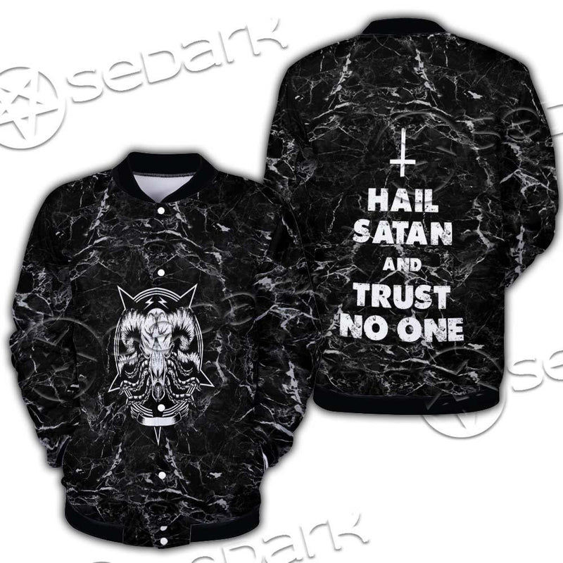 Hail Satan And Trust No One SED-0719 Button Jacket