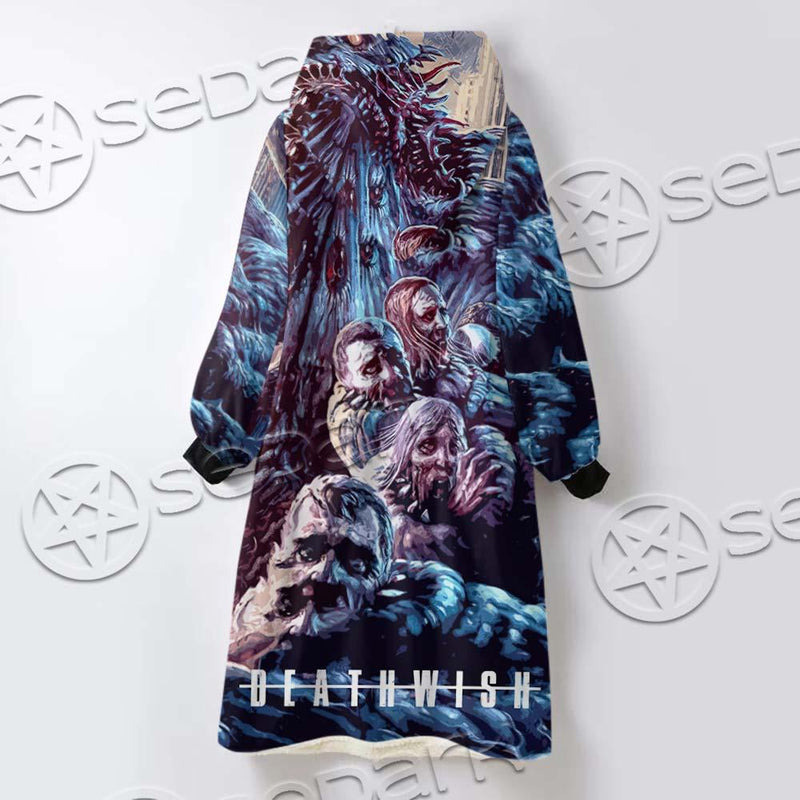 Satan Within Destruction SED-0721 Oversized Sherpa Blanket Hoodie