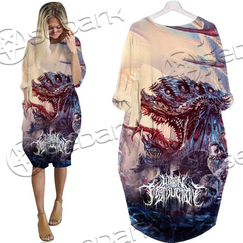 Satan Within Destruction SED-0721 Batwing Pocket Dress