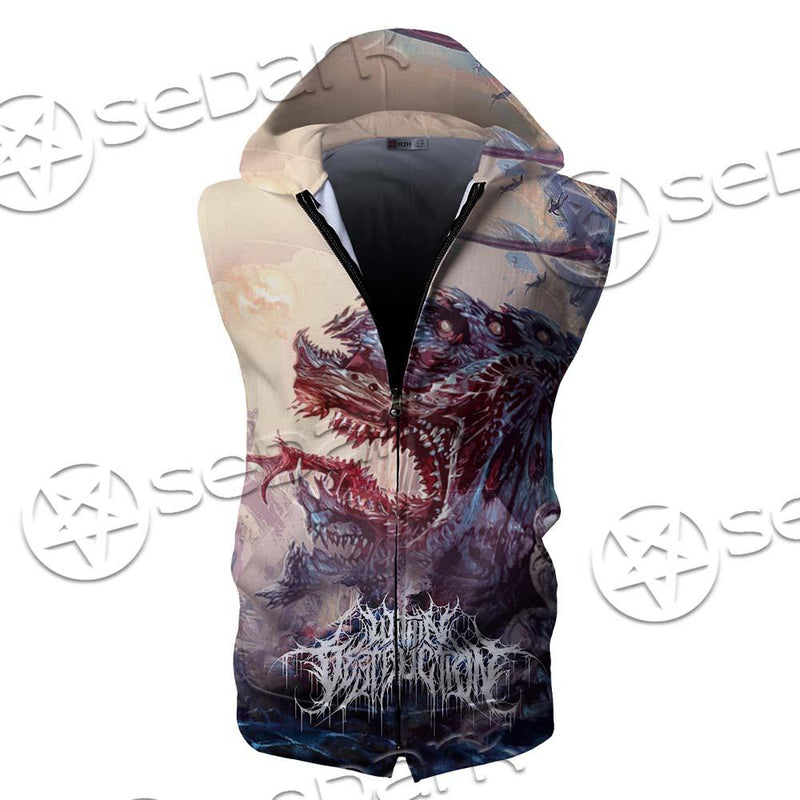 Satan Within Destruction SED-0721 Zip Sleeveless Hoodie