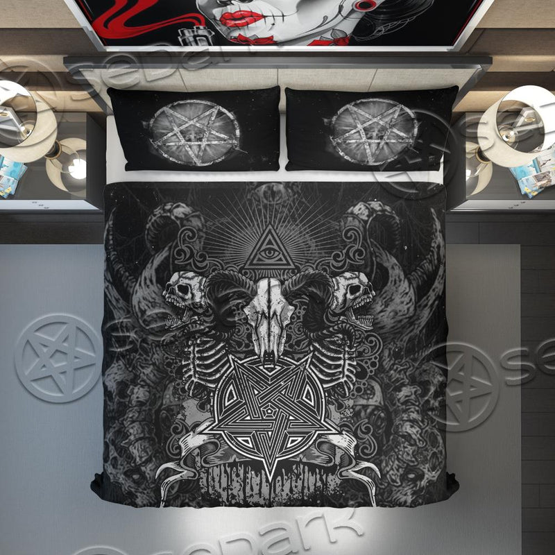 Pentagram Goat Head SED-0723 Bed set
