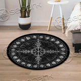 Vegvisir Navigation Compass Ancient SED-0725 Round Carpet