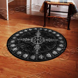 Vegvisir Navigation Compass Ancient SED-0725 Round Carpet