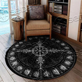 Vegvisir Navigation Compass Ancient SED-0725 Round Carpet