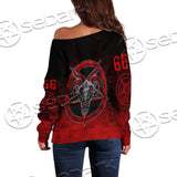 Satan Tarot Card SED-0726 Off Shoulder Sweaters