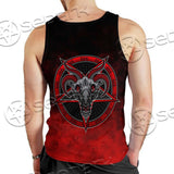 Satan Tarot Card SED-0726 Men Tank-tops